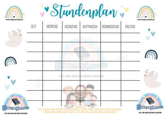 Kostenloser Stundenplan als PDF – Gratis Download