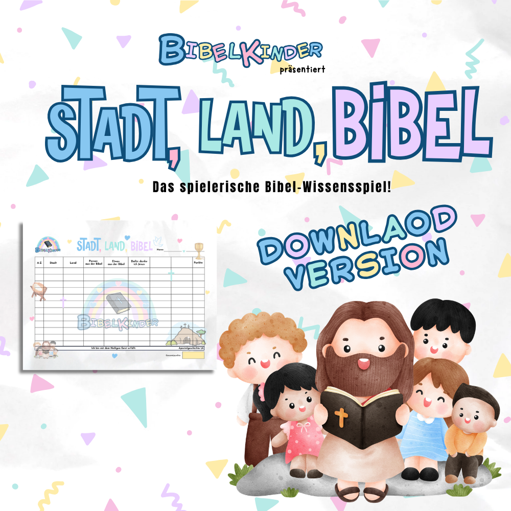 Stadt, Land, Bibel – Das spielerische Bibel-Wissensspiel für Kinder
